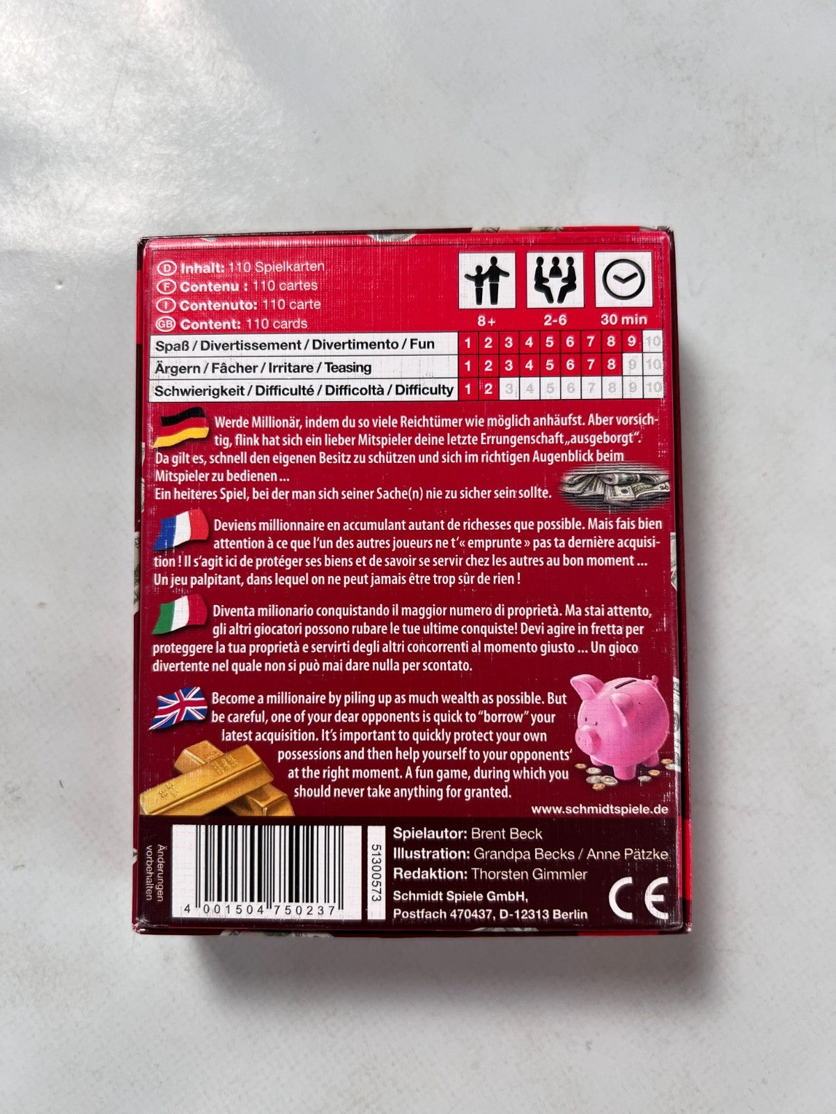 Detailfoto 9 – SKU A13518 – Kartenspiel gebraucht bei Brettspielimperium
