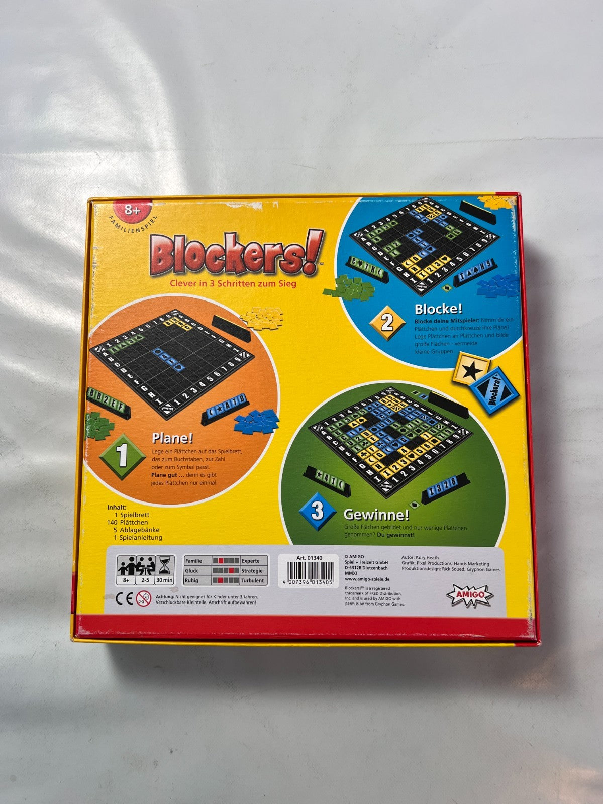 Blockers Spiel Amigo Gesellschaftsspiel Brettspiel Vollständig Top - Ansicht 9