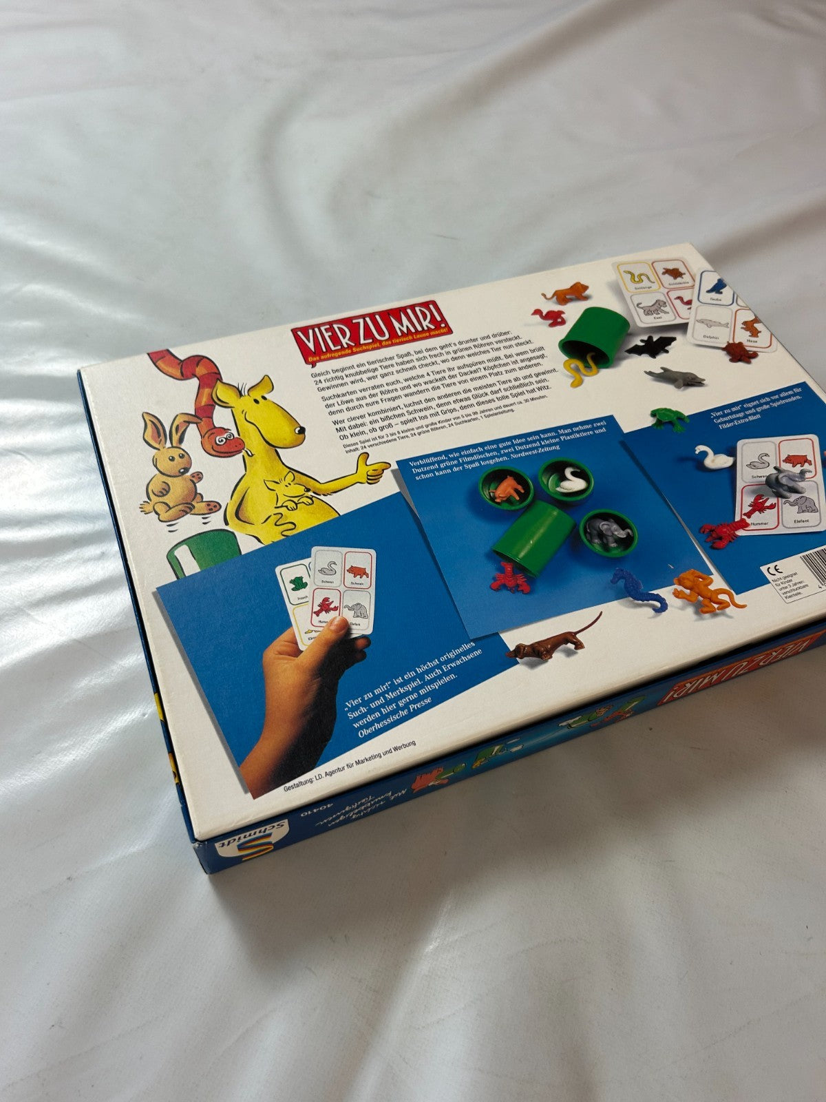Vier Zu Mir! Brettspiel 90er Kinderspiel ASS 1996 Tierfiguren - Vollständig - Ansicht 13