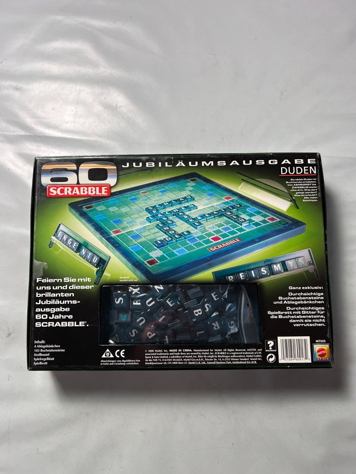 Scrabble Jubiläumsausgabe 60 Jahre Mattel Brettspiel Spiel Vollständig - Ansicht 10