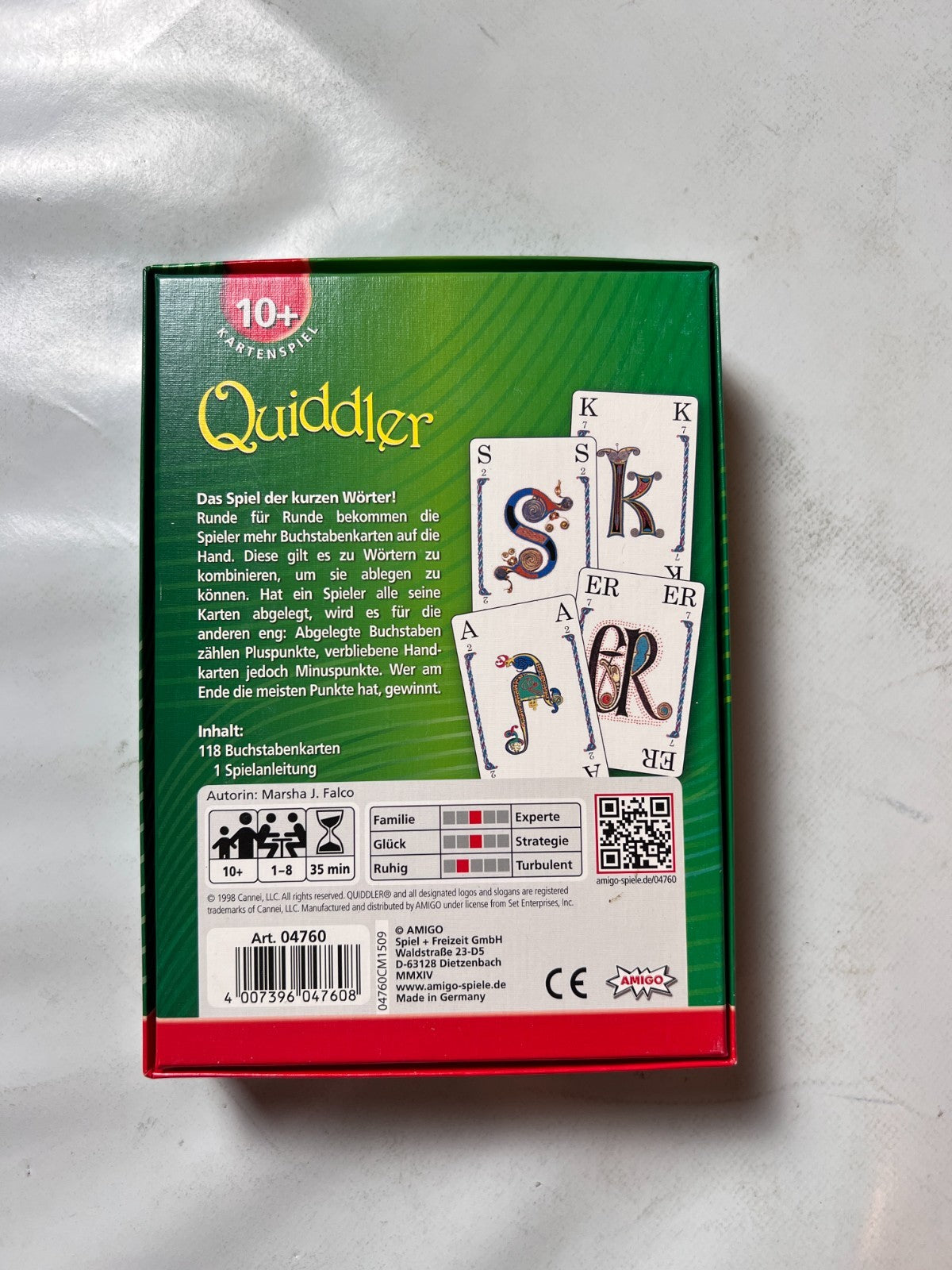 Quiddler Kartenspiel Amigo 1998 Vollständig - Ansicht 10