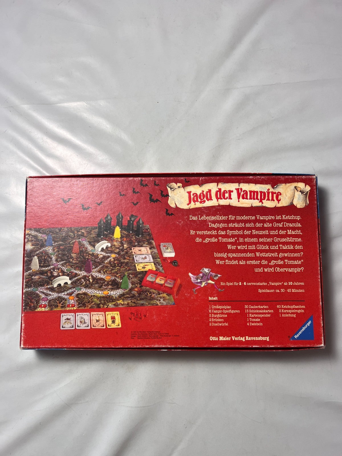 Jagd der Vampire Ravensburger 1991 Spiel Brettspiel Vintage Vollständig - Ansicht 9
