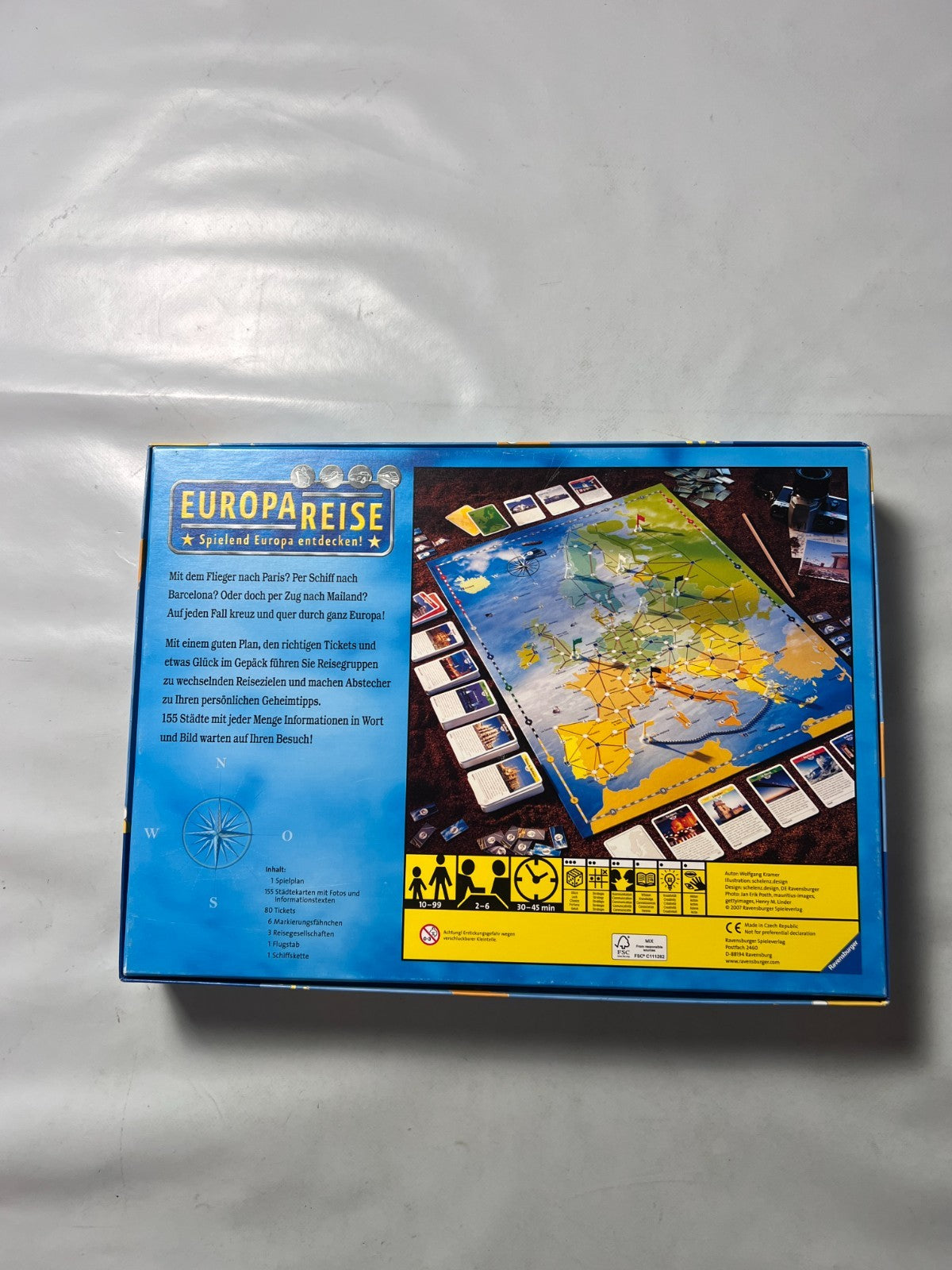 Ravensburger Europareise Gesellschaftsspiel 2007 Vollständig - Ansicht 9