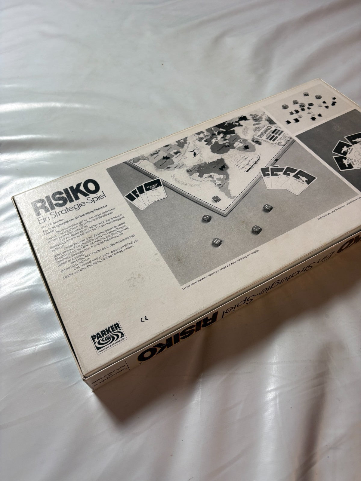Brettspiel Risiko Strategiespiel weiße Ausgabe Parker 1982 Vollständig - Ansicht 13