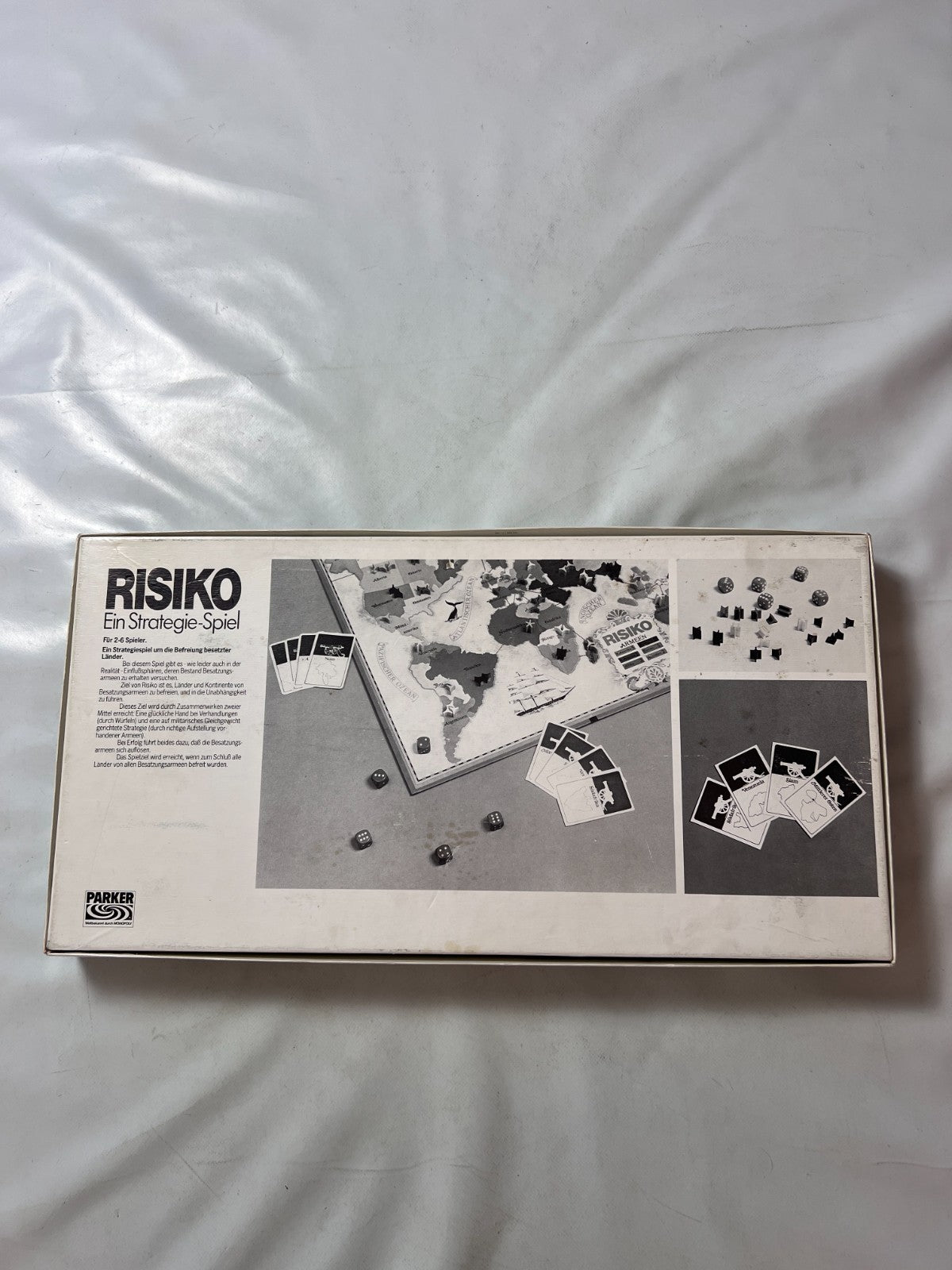 Brettspiel - Risiko - Strategiespiel weiße Ausgabe Parker 1982 - Vollständig - Ansicht 10