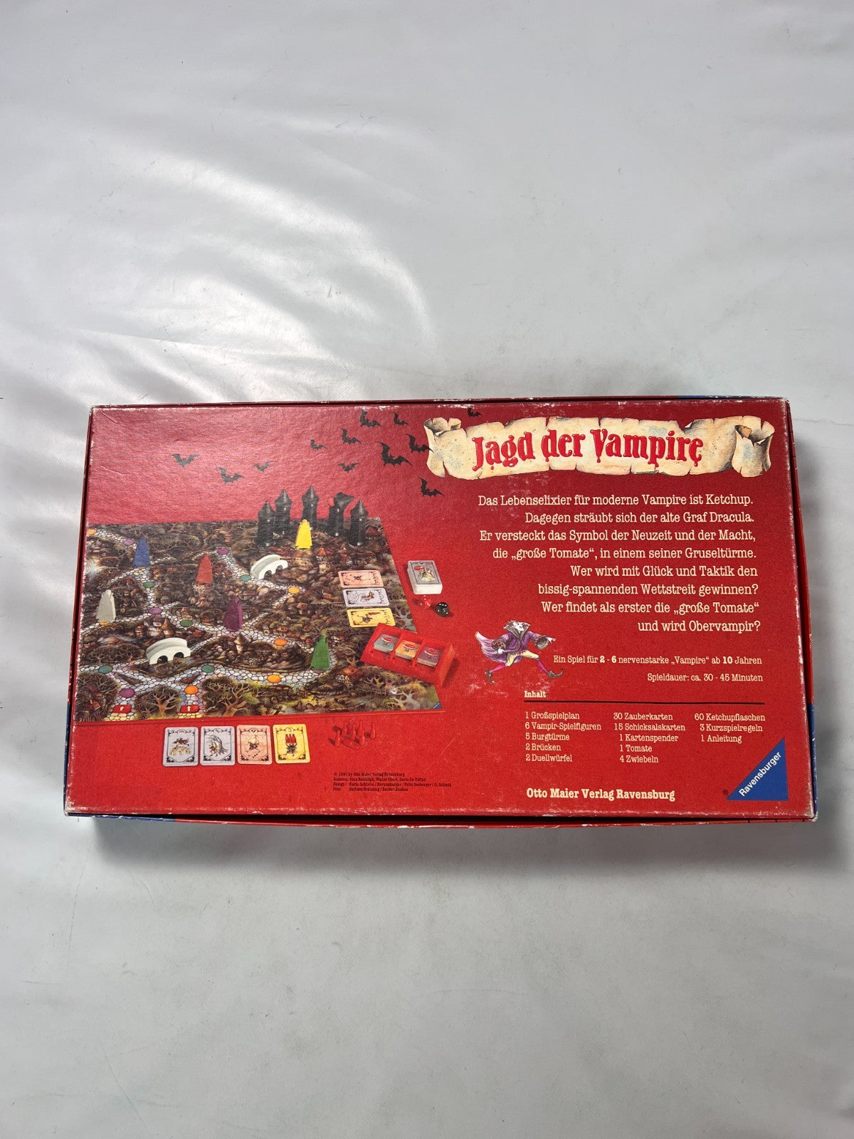 Jagd der Vampire Ravensburger 1991 Spiel Brettspiel Vintage Vollständig - Ansicht 9