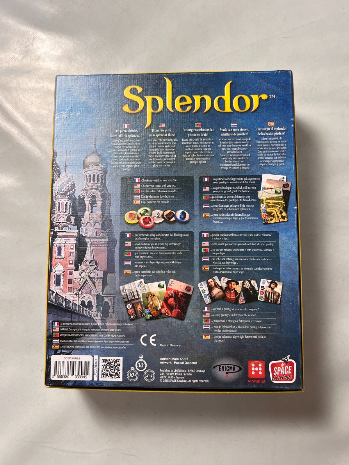 Splendor Grundspiel Brettspiel Karten Gesellschaftsspiel Asmodee Vollständig - Ansicht 9