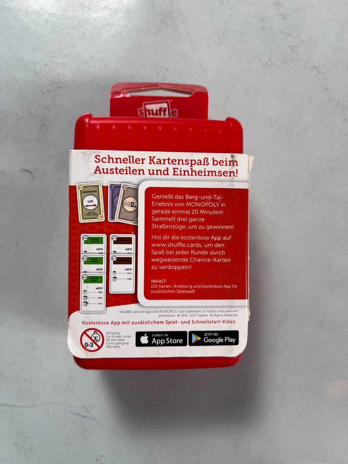 MONOPOLY DEAL SHUFFLE Hasbro 2017 Kartenspiel Spiel Vollständig - Ansicht 8