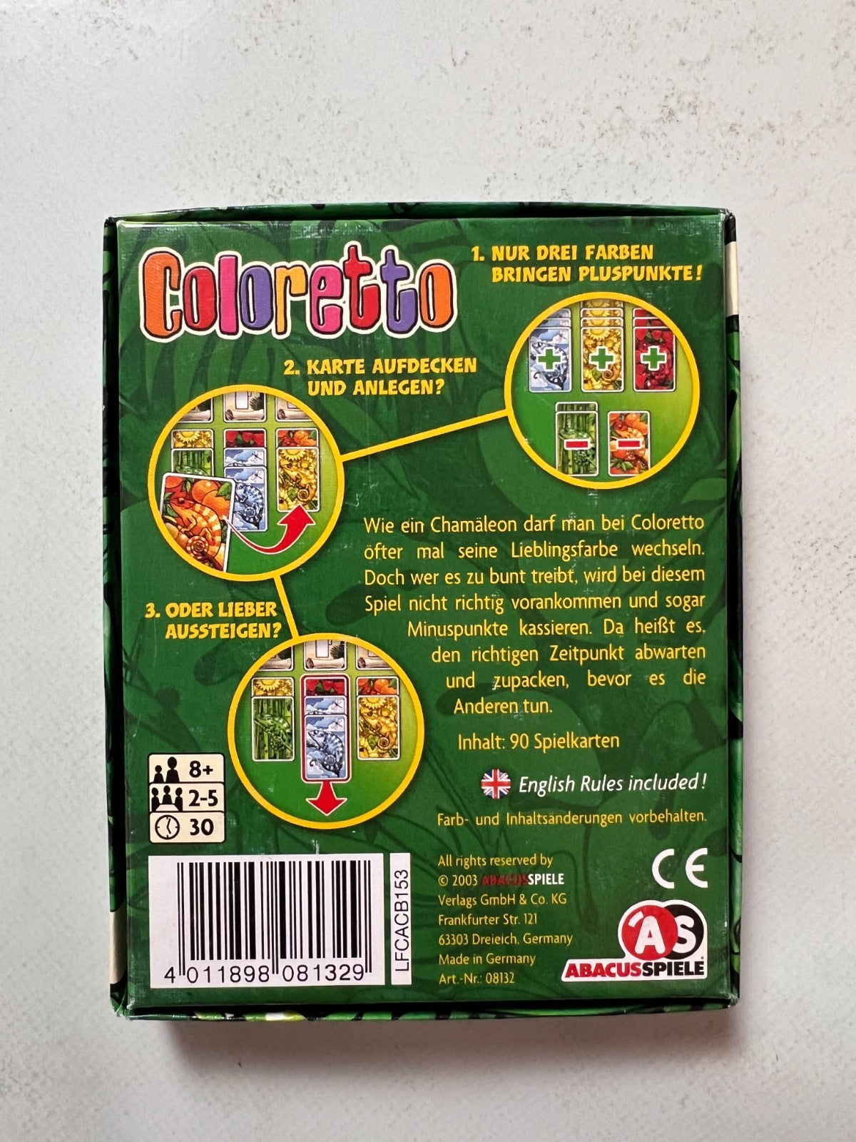 AS Abacus Spiele Coloretto Vollständig - Ansicht 9