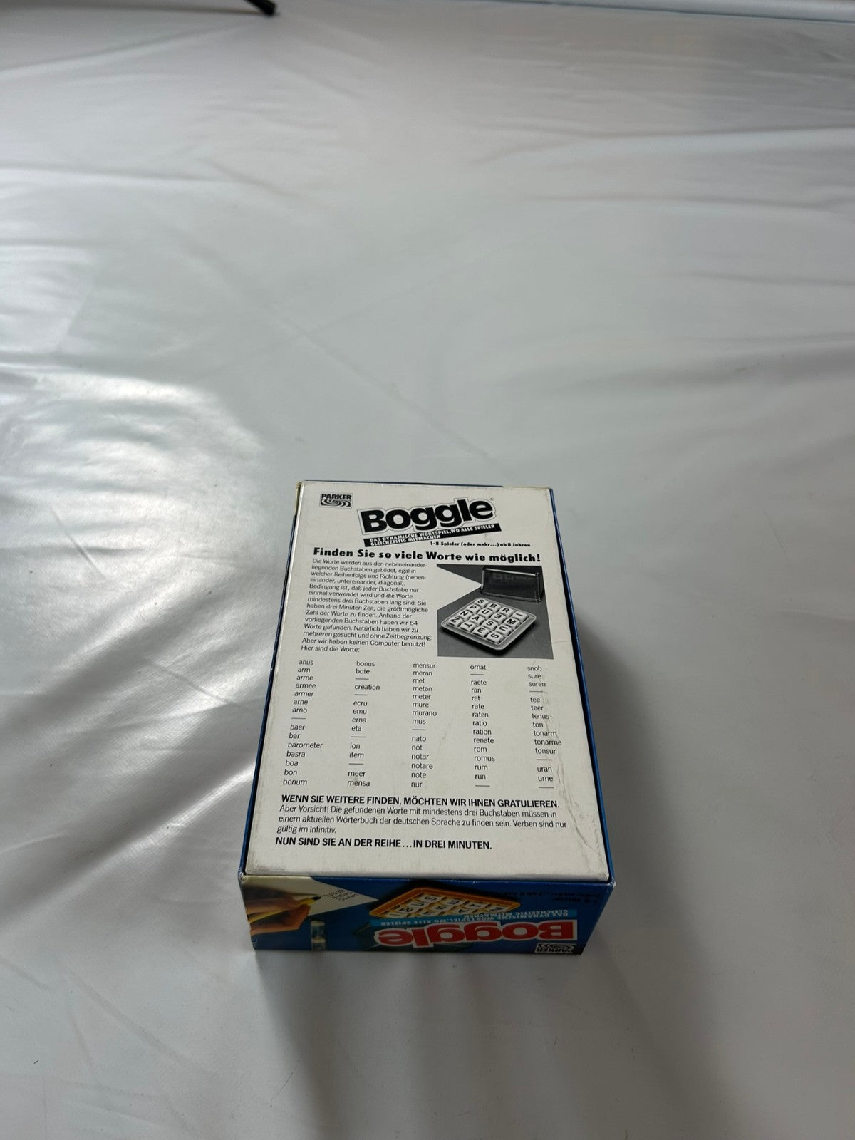 Boggle Kreuz und Quer durchs Wort Gewirr PARKER Deutsche 1985 Vollständig - Ansicht 11