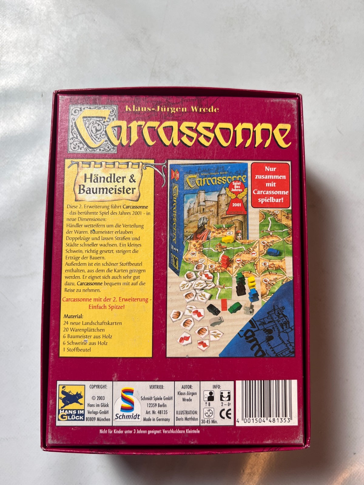 Carcassonne Händler und Baumeister 2 Erweiterung 2003 Spiel - Vollständig - Ansicht 10