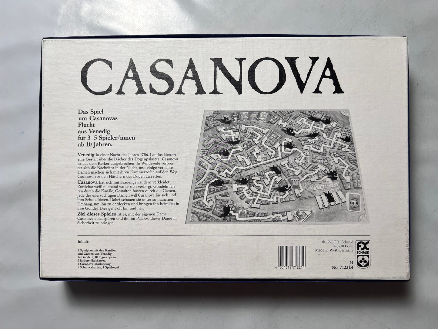 Casanova Die heimliche Flucht aus Venedig FX Schmid 90er Spiel Vollständig - Ansicht 9