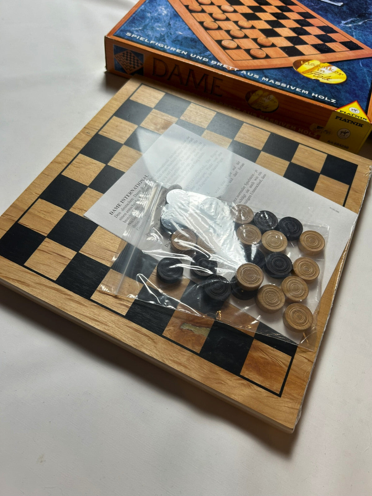 Dame Holz Spiel Brettspiel PIATNIK Gesellschaftsspiel - Unbespielt - Ansicht 6