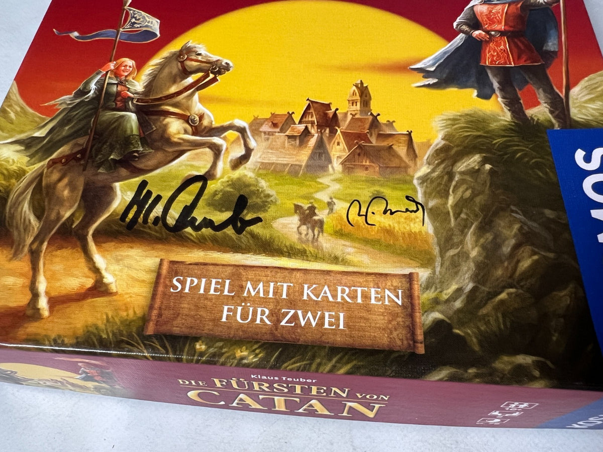 Die Fürsten von Catan Kartenspiel für Zwei Kosmos 2010 vollständig signiert - Ansicht 10