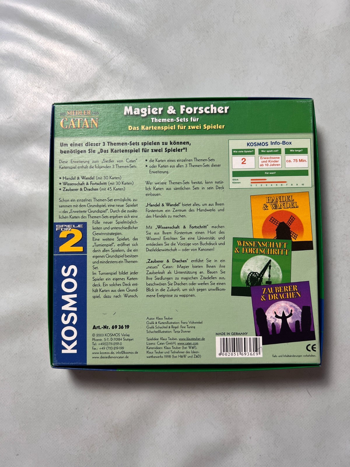 Die Siedler von Catan das Kartenspiel Magier und Forscher Sets - Vollständig - Ansicht 10