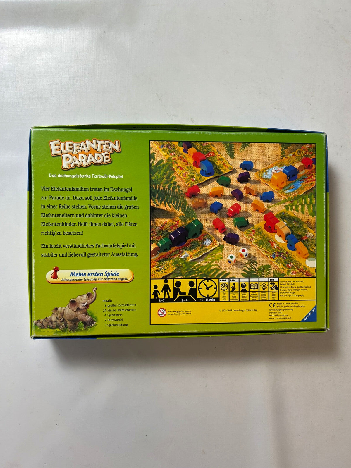 Elefanten Parade Ravensburger Brettspiel Spiel Gesellschaftsspiel - Vollständig - Ansicht 8