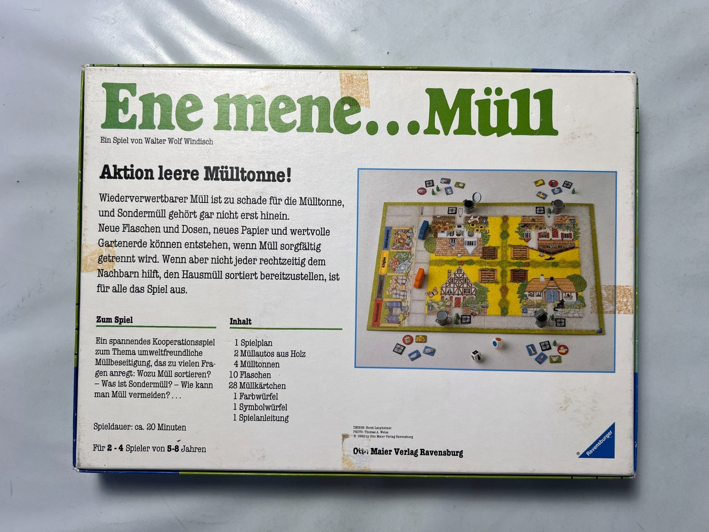 Ene Mene ... Müll Brettspiel Gesellschaftsspiel Ravensburger 1990 Vollständig - Ansicht 10