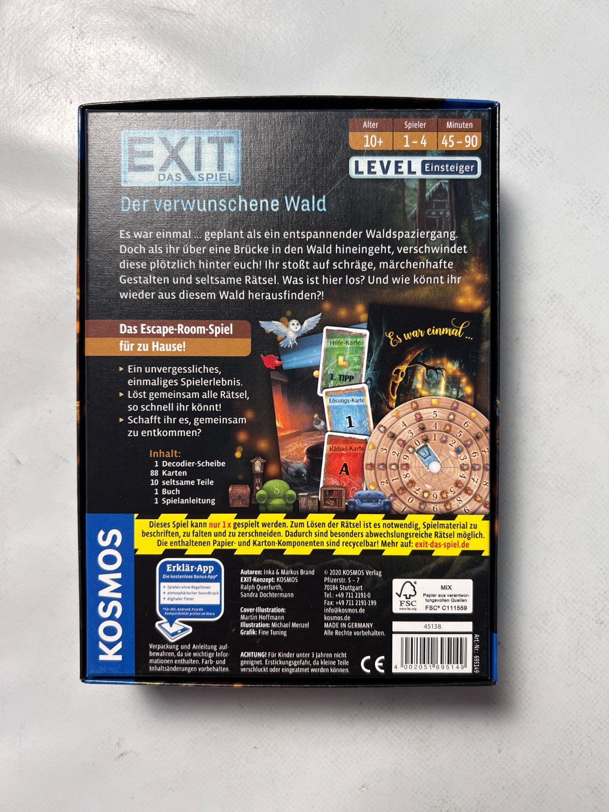 EXIT der verwunschene Wald Kosmos Familien Spiel Unbespielt - Ansicht 8