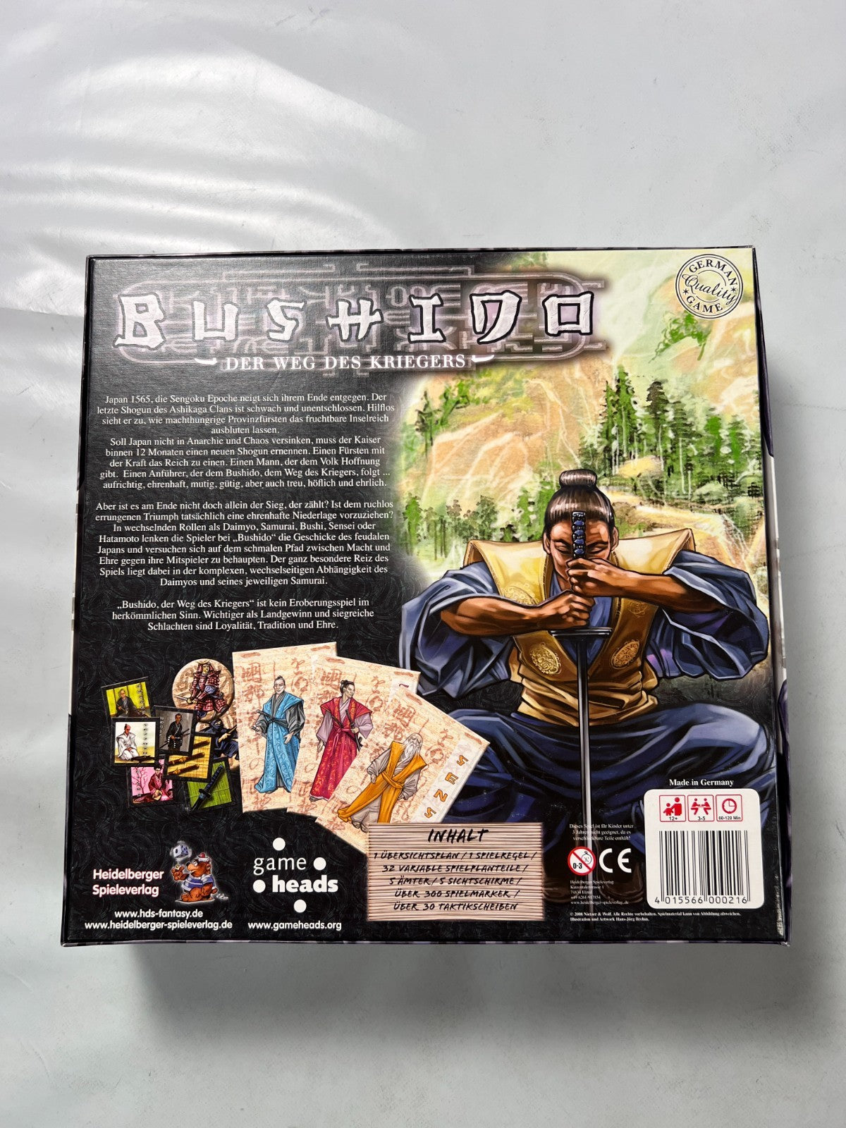 Heidelberger Spieleverlag Bushido Der Weg des Kriegers Brettspiel Unbespielt - Ansicht 10