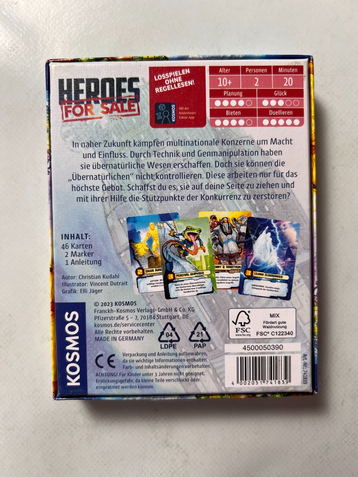 Heroes for Sale Kosmos-Verlag Gesellschaftsspiel Spiel - Vollständig - Ansicht 8