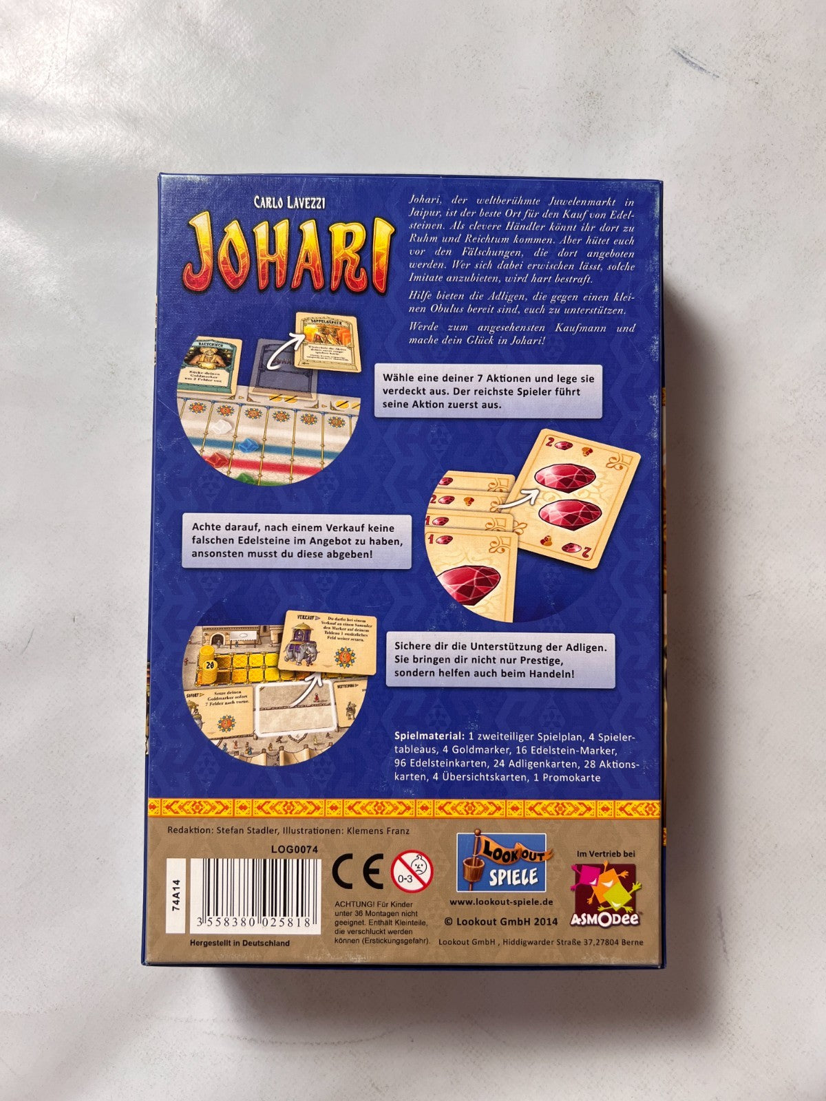 Johari deutsch 2014 Lookout Spiele Gesellschaftsspiel Vollständig - Ansicht 9