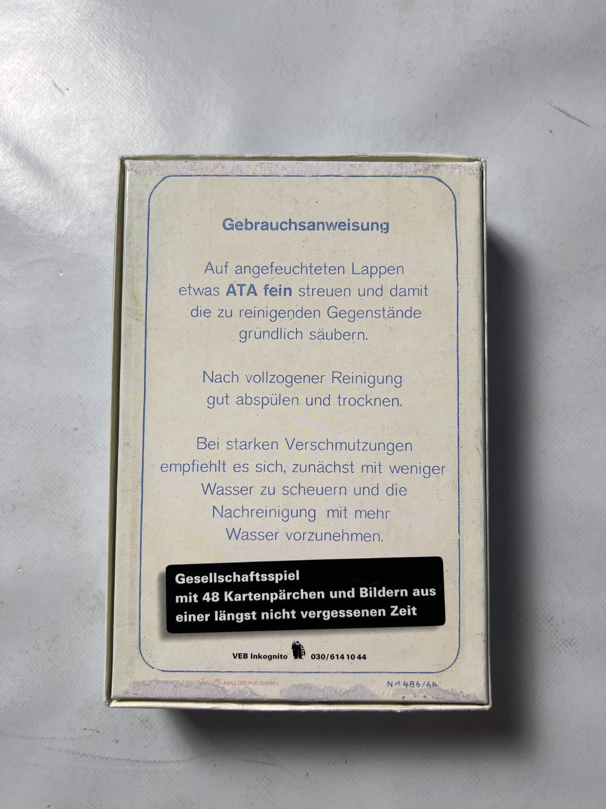 Kartenspiel ATA Legespiel DDR Gedächtnisspiel Buschfunk Verlag - Vollständig - Ansicht 8