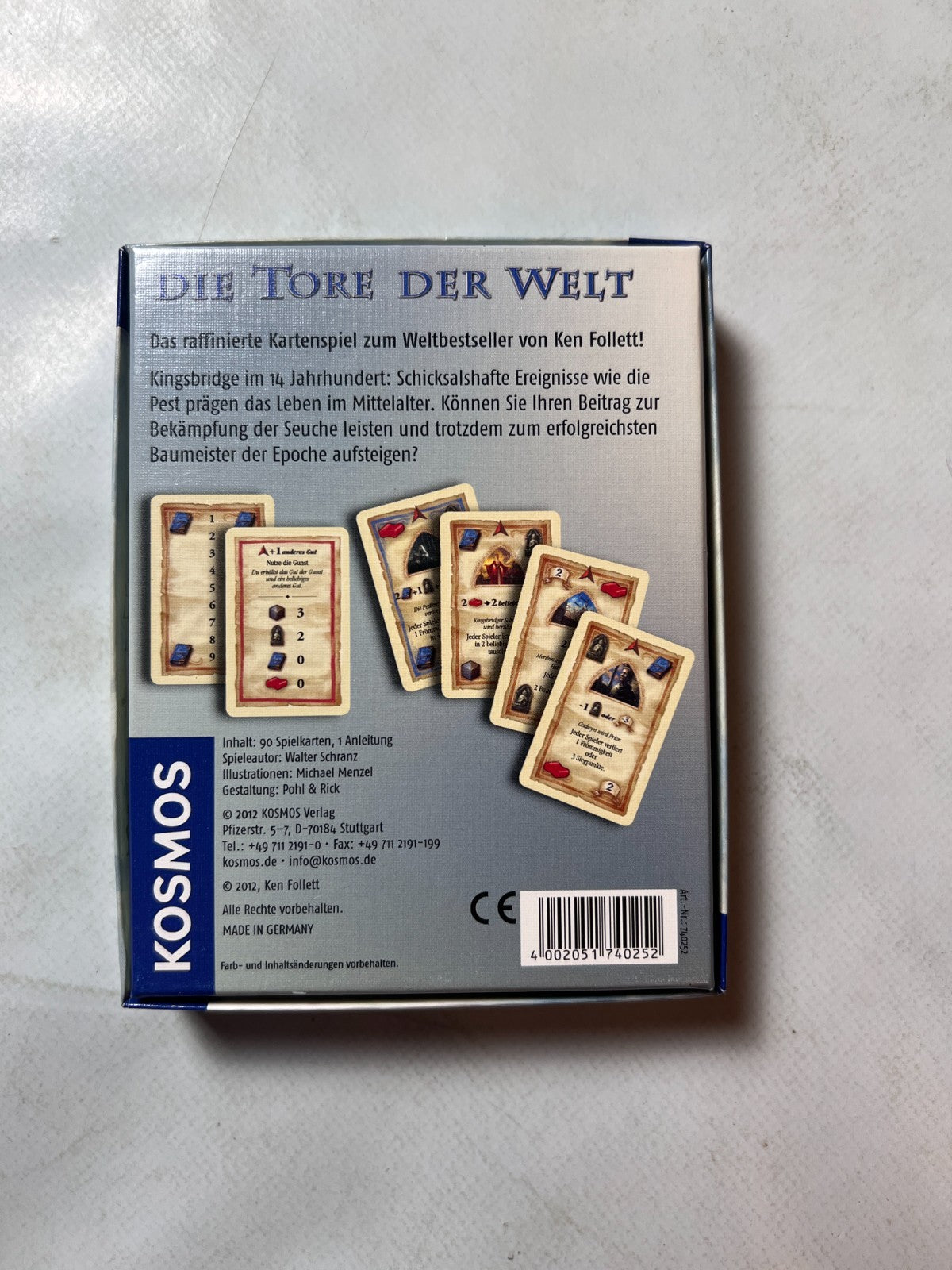 Ken Follett Die Tore der Welt Kartenspiel Kosmos - Vollständig - Ansicht 8