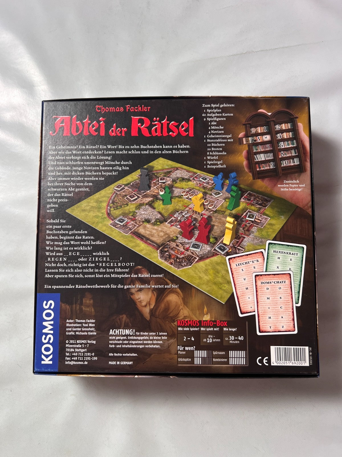 Kosmos Abtei der Rätsel Brettspiel, 2-4 Spieler, Ab 10 Jahren - Vollständig - Ansicht 9