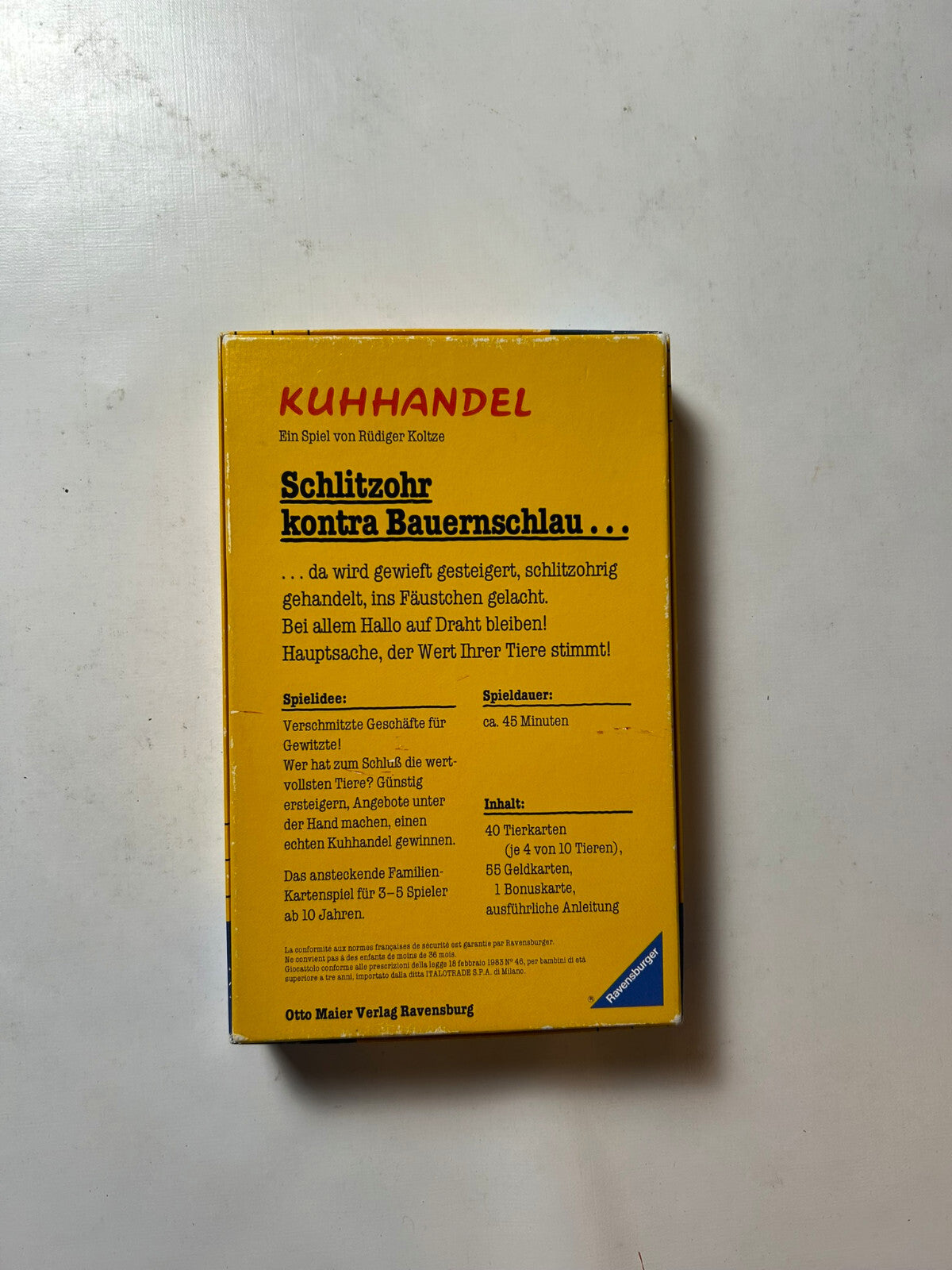 Kuhhandel Kartenspiel Ravensburger Gesellschaftsspiel - Vollständig - Ansicht 7