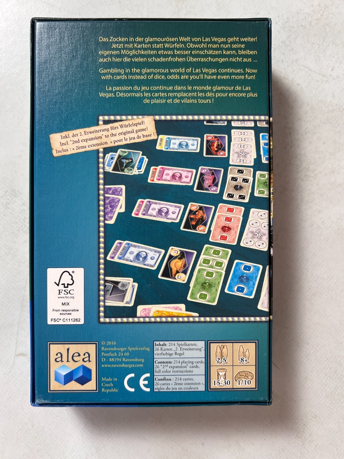 Las Vegas Kartenspiel| Rüdiger Dorn Alea Ravensburger - Unbespielt - Ansicht 10