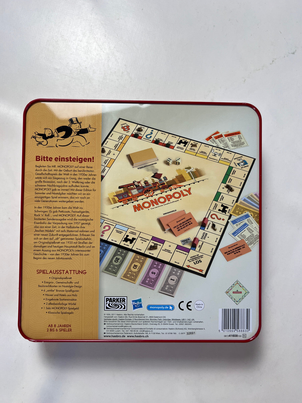 Monopoly Limitierte Sonderausgabe Blechdose - Hasbro - Vollständig - Ansicht 11