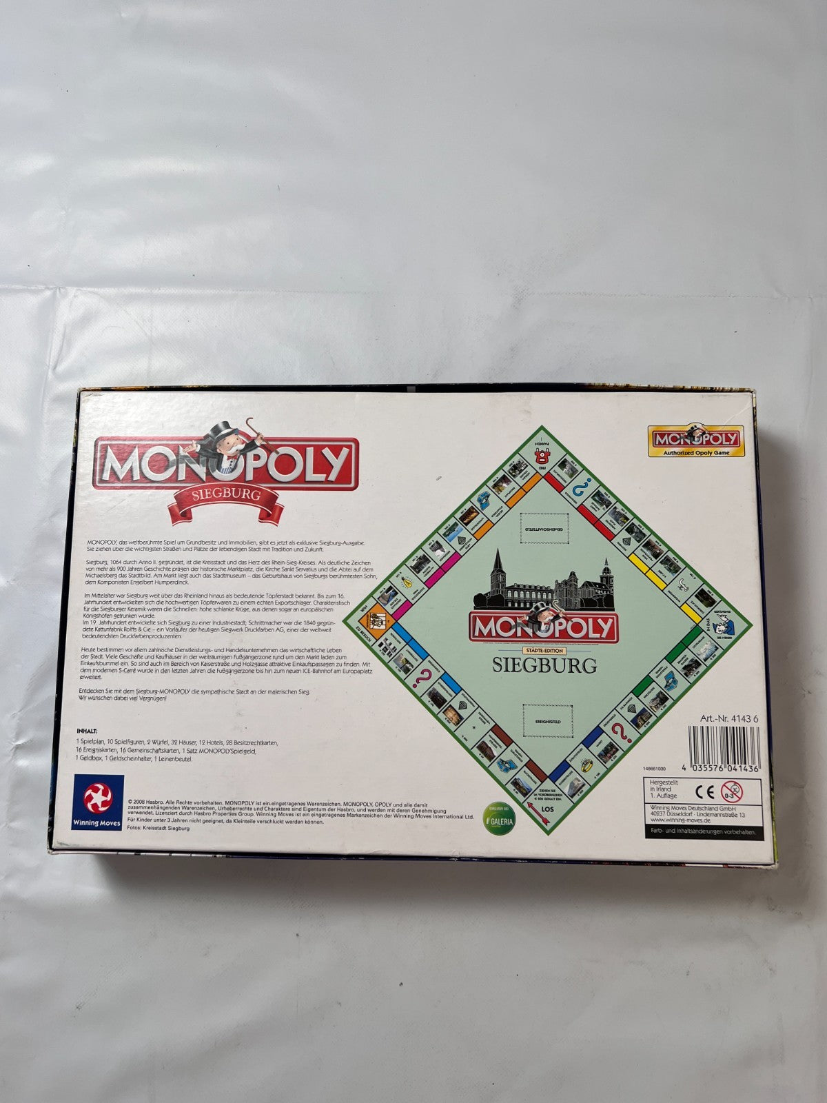 Monopoly Siegburg Brettspiel Hasbro Parker Spiel selten - Vollständig - Ansicht 11
