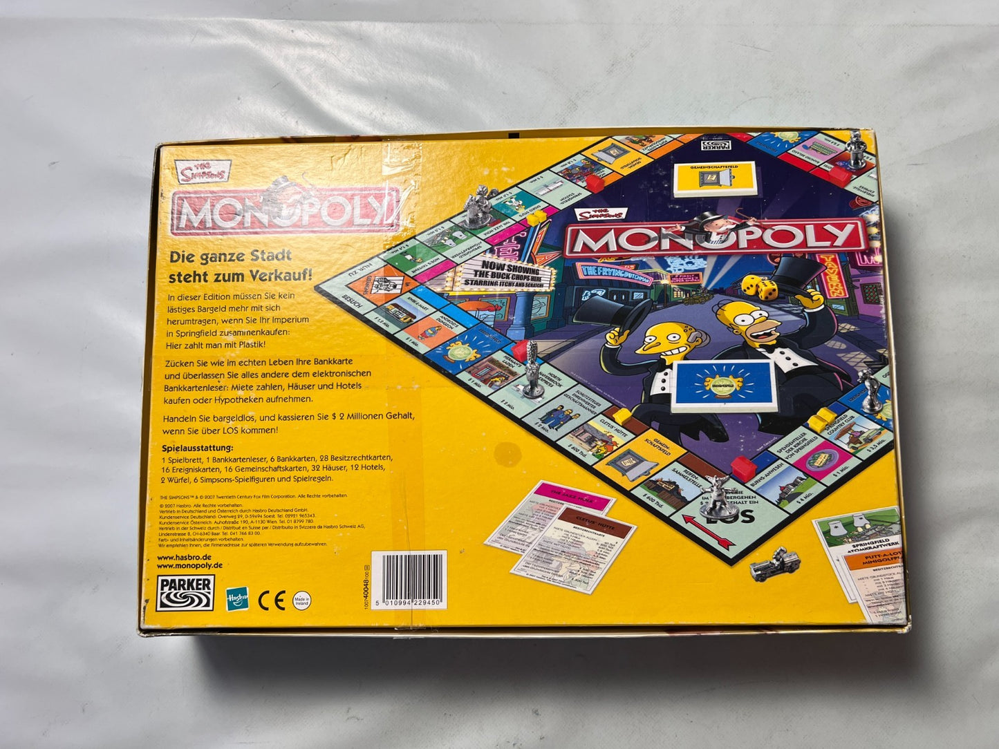 Monopoly The Simpsons / Die Simpsons Brettspiel von Parker Vollständig - Ansicht 11