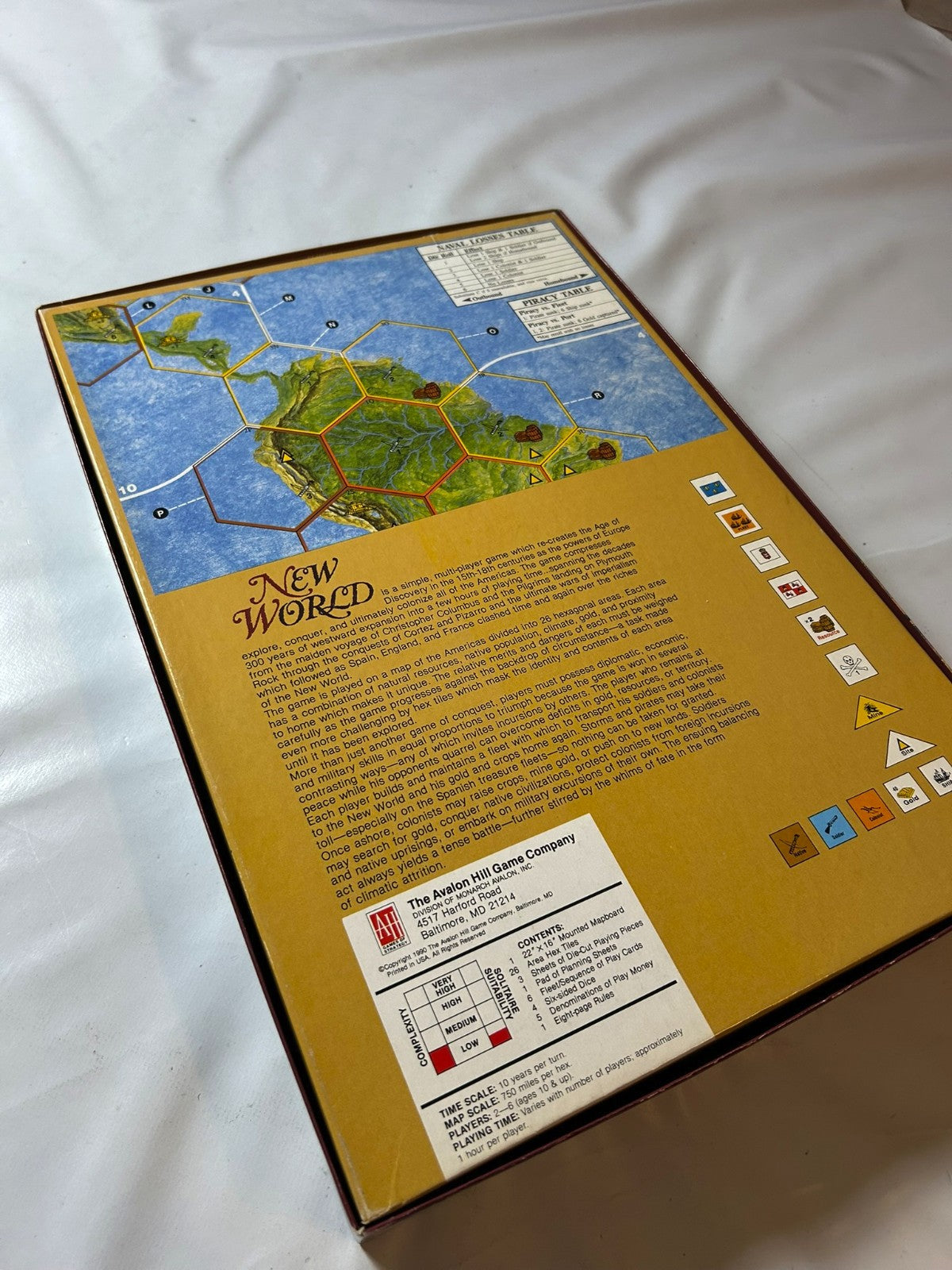 New world Avalon Hill Englisch Brettspiel 1990 Vollständig - Ansicht 12