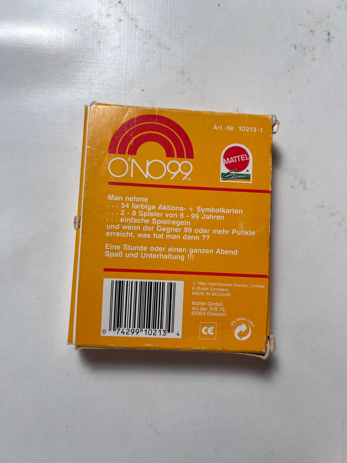O´NO 99 Kartenspiel - Mattel 1992 - Vintage Ono99 - Vollständig - Ansicht 9