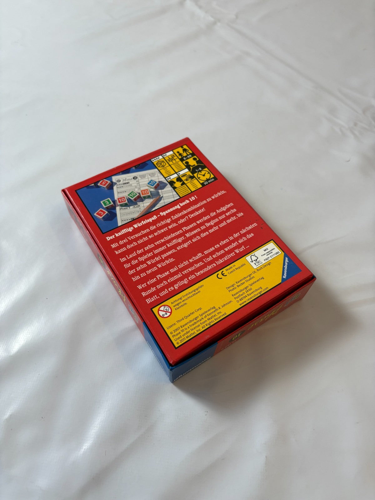 Phase 10 Würfelspiel Spiel Ravensburger Alte Version 2007 - Vollständig - Ansicht 13
