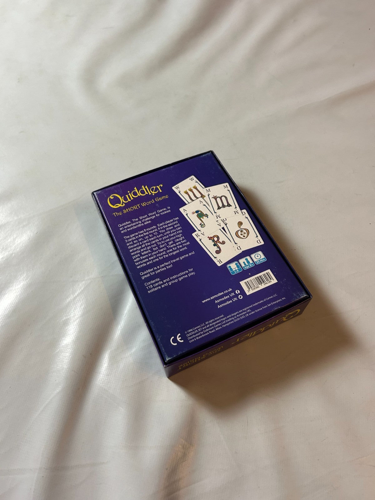 Quiddler Kartenspiel The Short Asmodee englisch 1996 Vollsändig - Ansicht 12