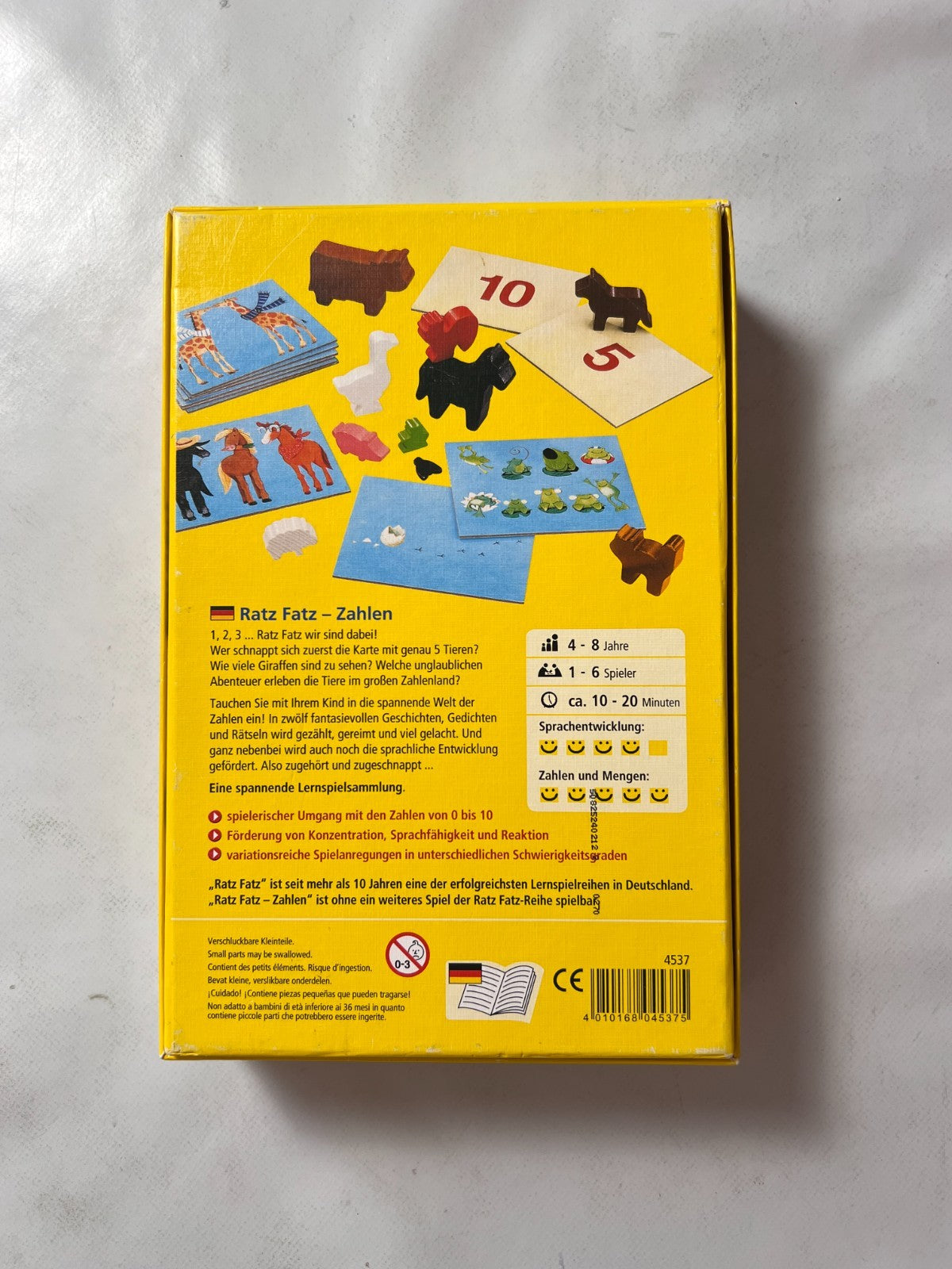 RatzFatz Zahlen HABA Spiel Kinderspiel Lernspiel Vollständig - Ansicht 9