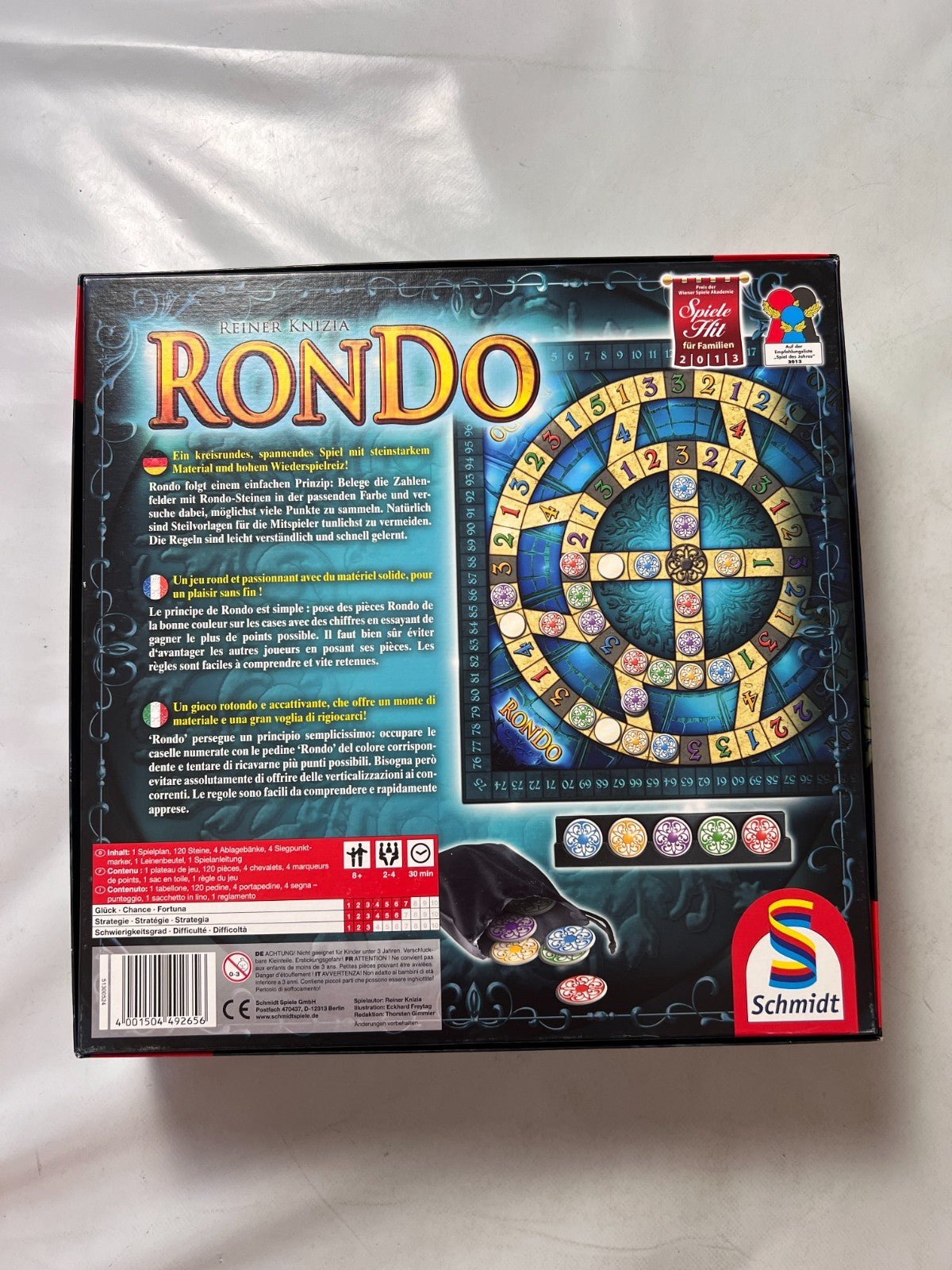 Rondo Brettspiel Schmidt Spiele Gesellschaftsspiel - Vollständig - Ansicht 9