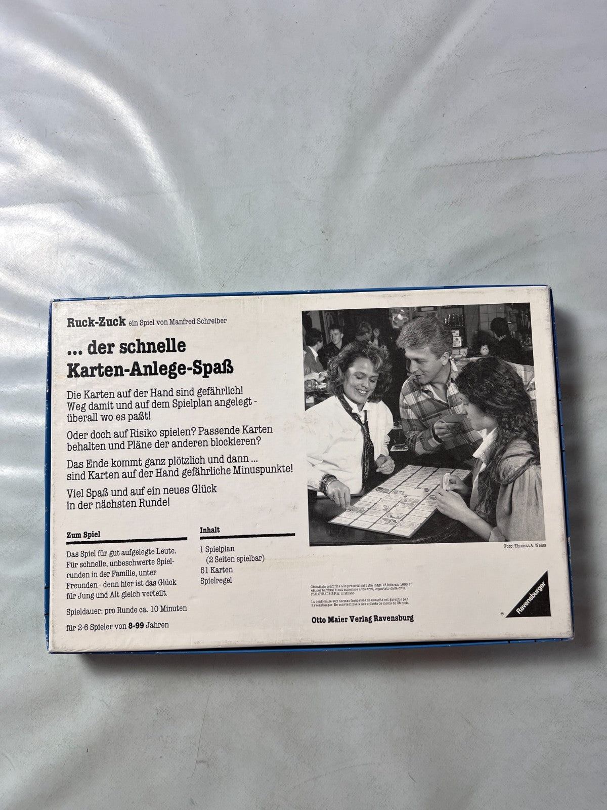 Ruck Zuck der schnelle Kartenspaß - Ravensburger Legespiel 1987 -Vollständig - Ansicht 10