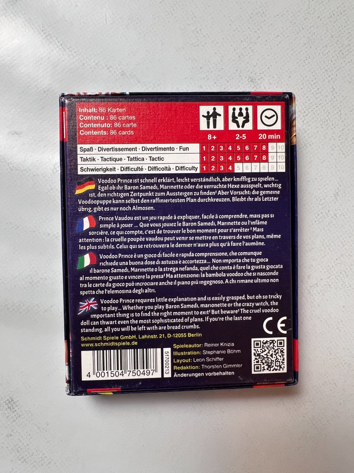 Schmidt 75049 - Voodoo Prince, Kartenspiel - Vollständig - Ansicht 10