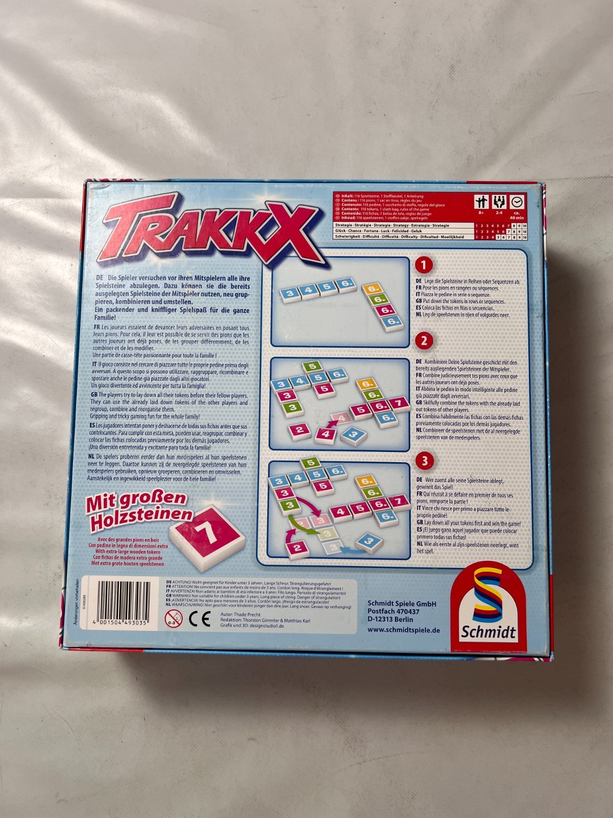 Schmidt Spiele Trakkx Brettspiel Legespiel ab 8 Jahren - Vollständig - Ansicht 9