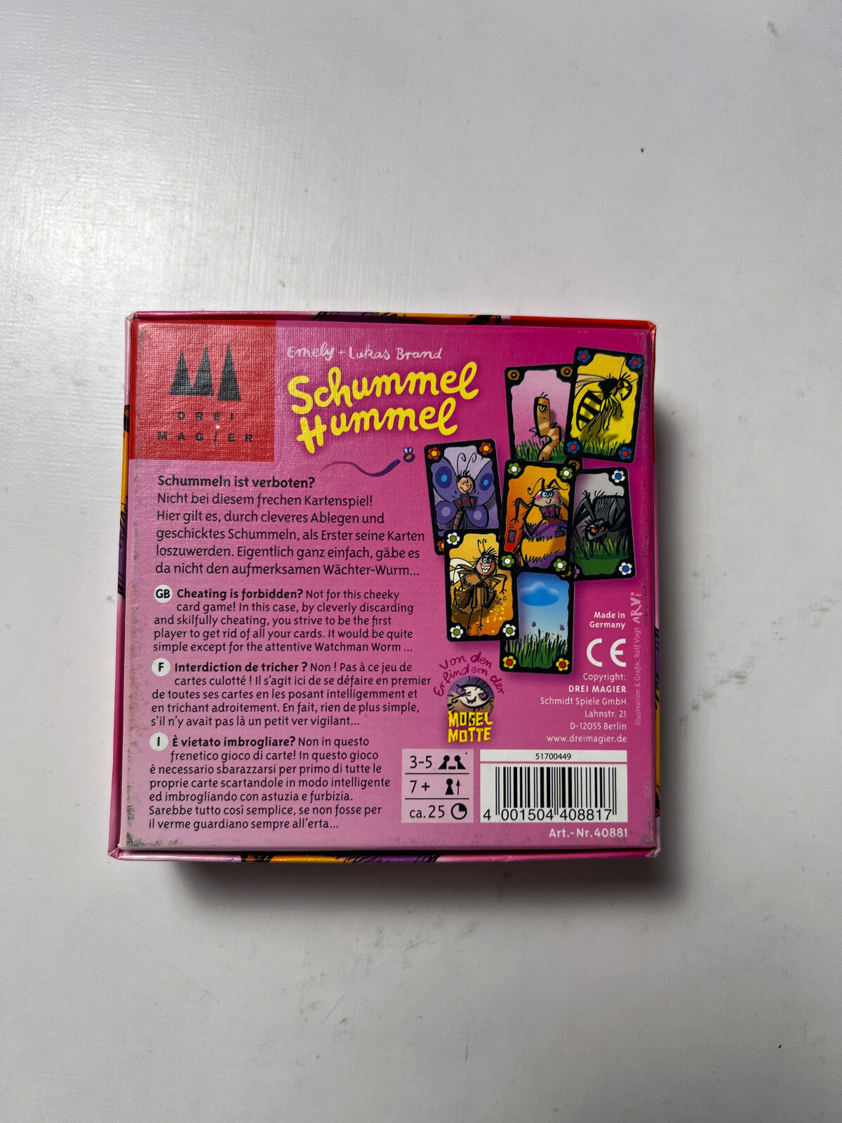 Schummel Hummel Kartenspiel von Drei Magier Spiel - Vollständig - Ansicht 8