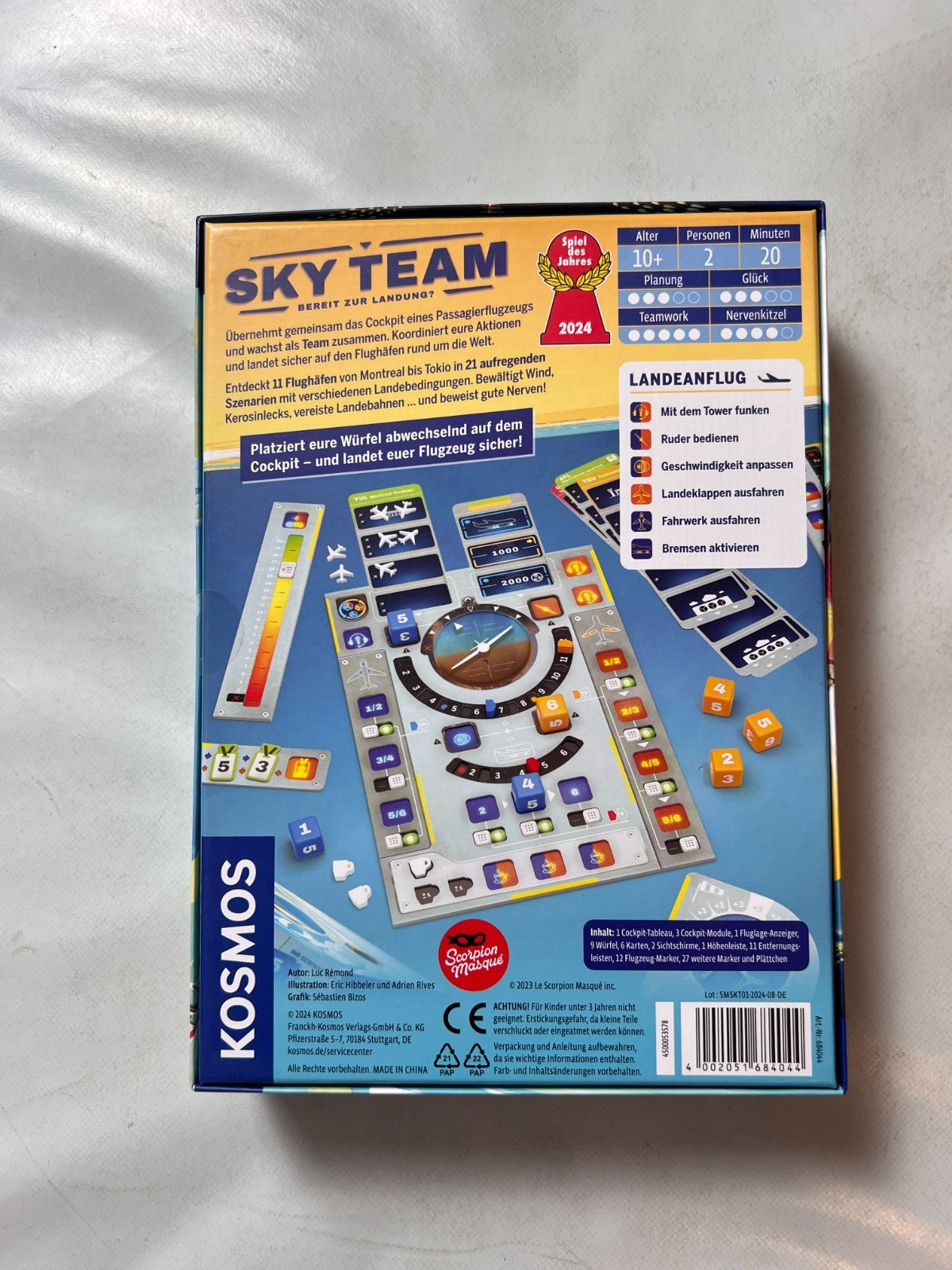 Sky Team – „Bereit zur Landung?“ (Spiel des Jahres 2024) Kosmos – NEU - Ansicht 7