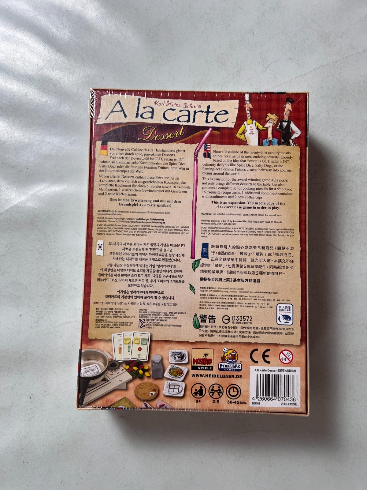 Spiel A la carte - Dessert Erweiterung Heidelberger Spieleverlag NEU in Folie - Ansicht 8