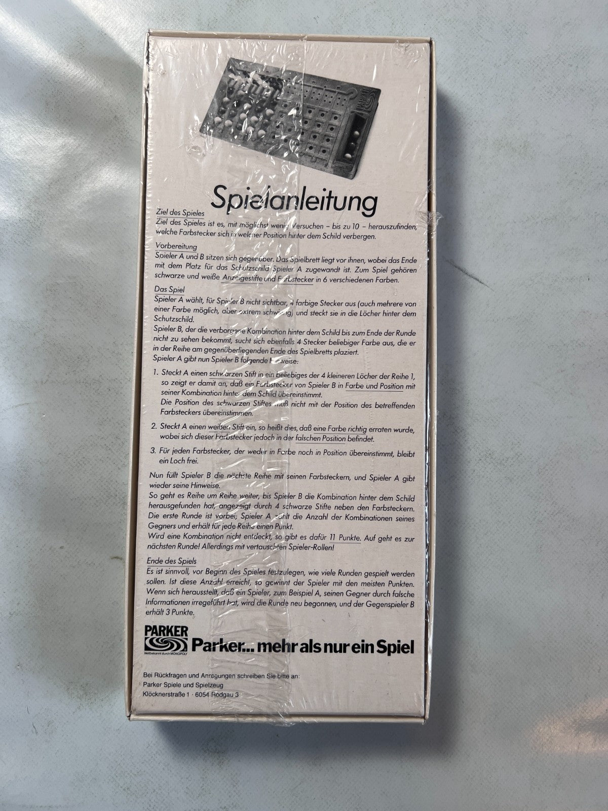 SuperHirn / Mastermind alte Version Parker 1976 NEU in Folie - Ansicht 7