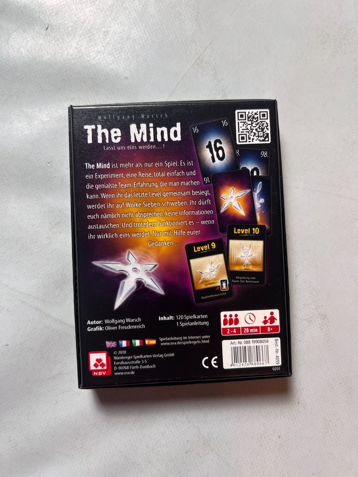 The Mind Kartenspiel NSV Gesellschaftsspiel Kooperatives Spiel - Vollständig - Ansicht 8