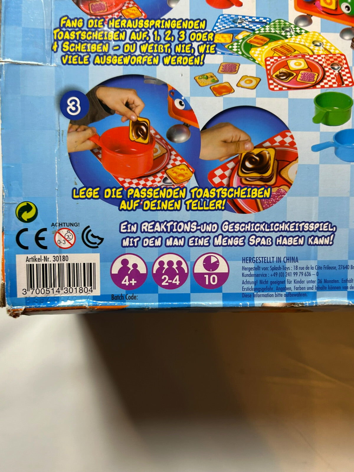 Tobi Toaster Reaktions-Spiel von Splash Toys Kinderspiel - Vollständig - Ansicht 11