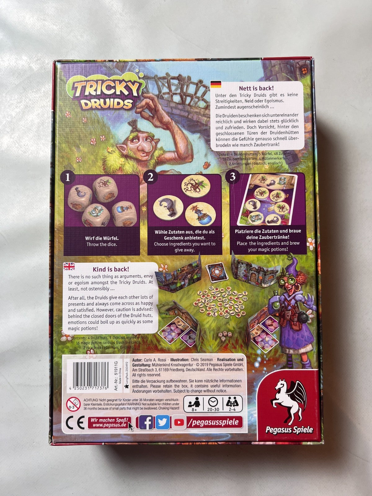 TRICKY DRUIDS Brettspiel - Gesellschaftsspiel Pegasus - Vollständig - Ansicht 9