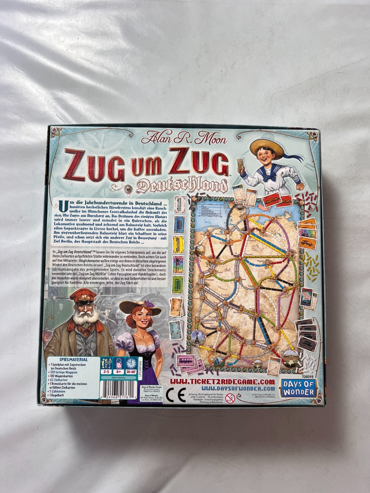 Zug um Zug Deutschland Spiel Jubiläumsausgabe Days of wonder Vollständig - Ansicht 10